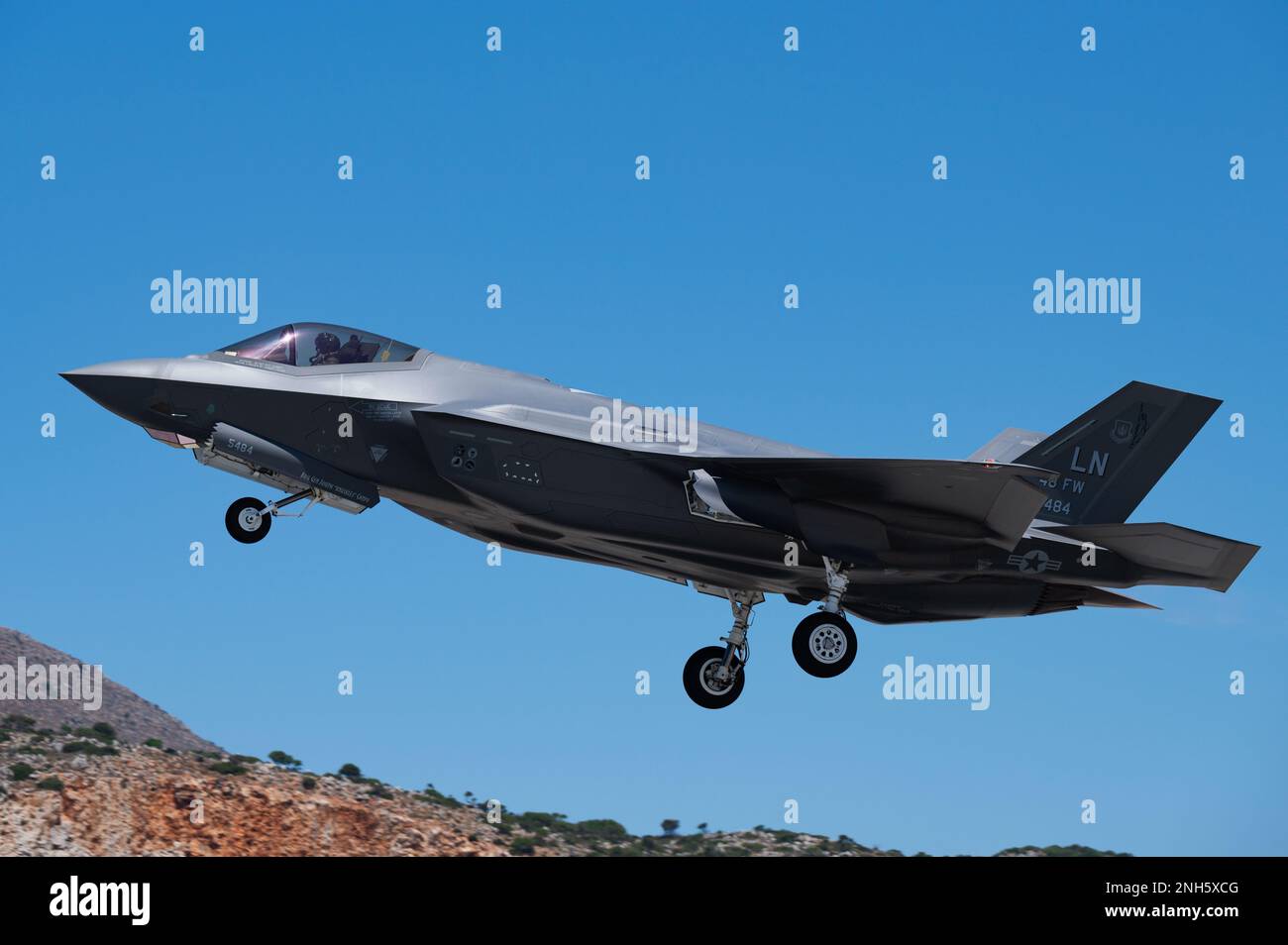 A U.S. Air Force F-35A Lightning II assigned to the 495th Fighter ...