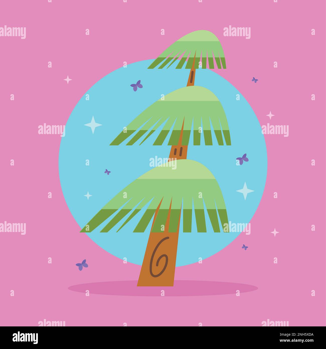 tree plant forest nature icon Stock Vector Image & Art - Alamy