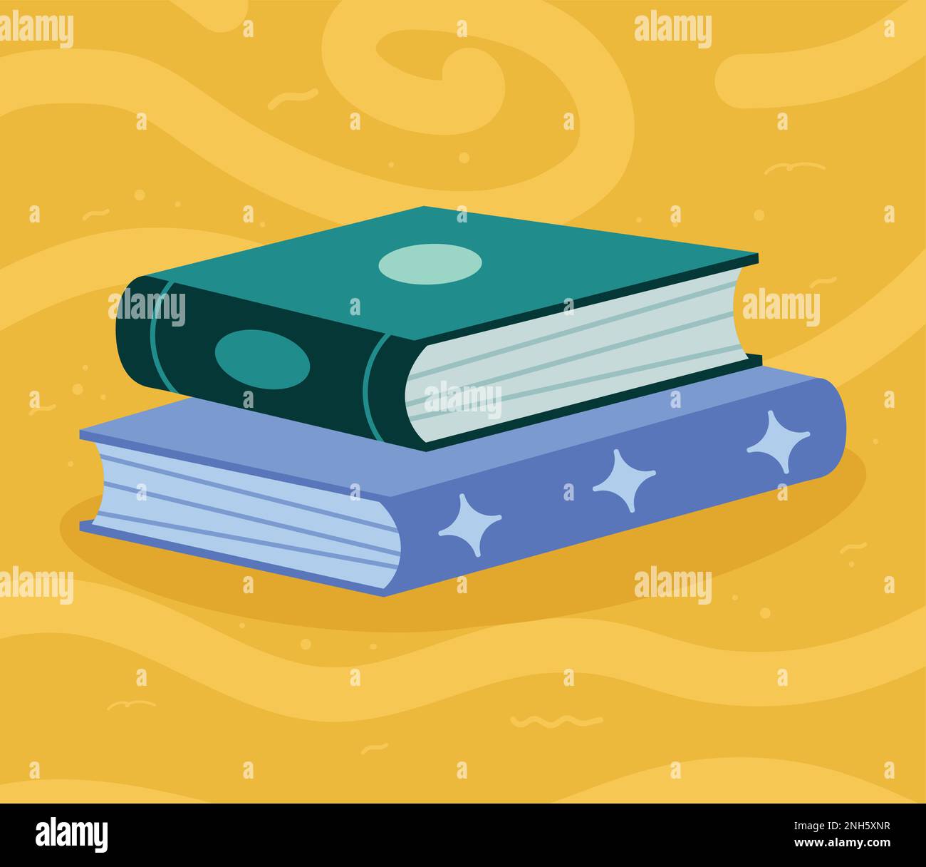 two text books library icons Stock Vector Image & Art - Alamy