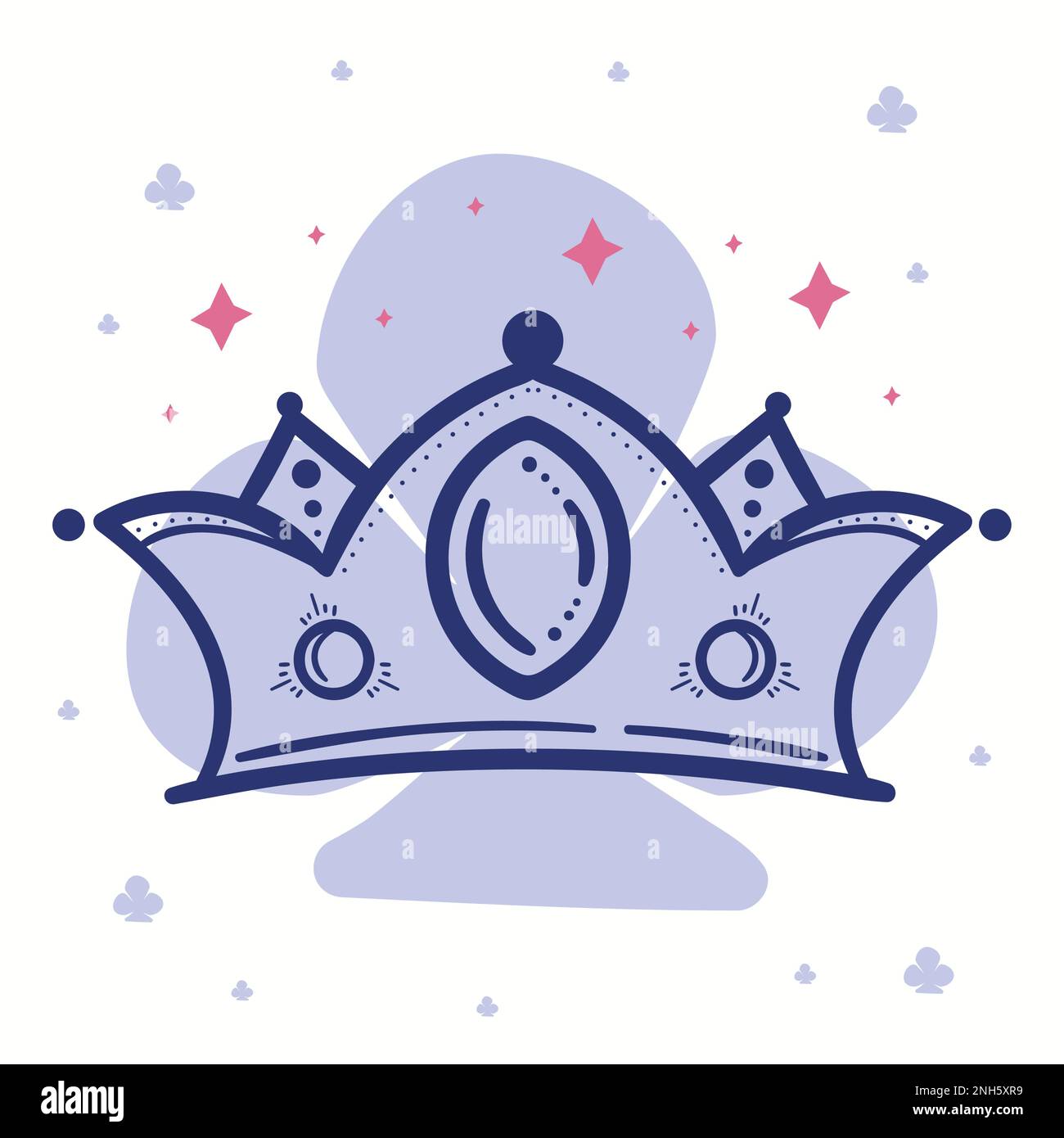 blue crown with stone icon Stock Vector Image & Art - Alamy