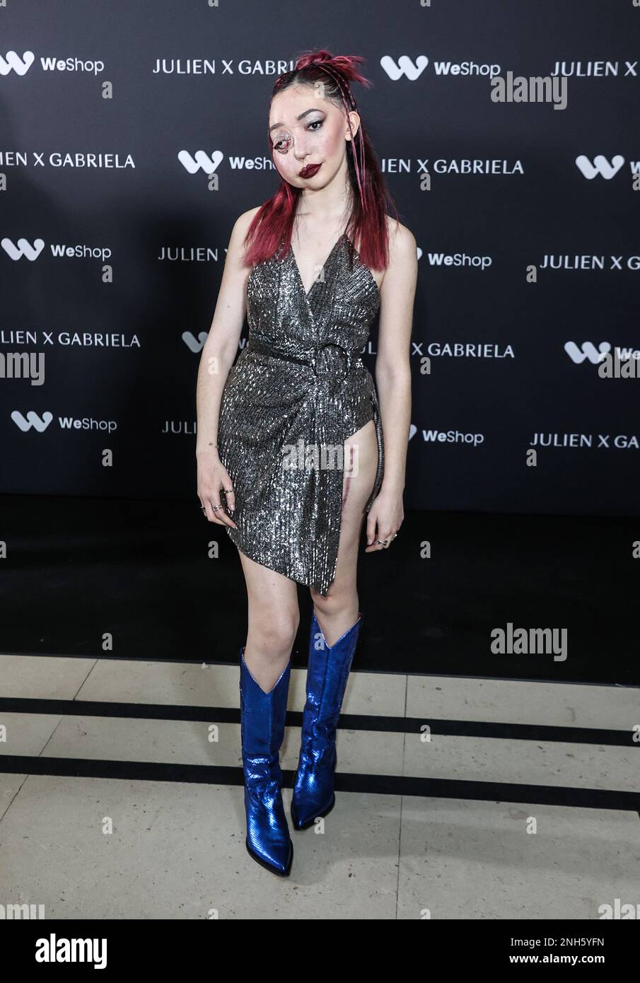 London, UK. 19th Feb, 2023. Nikki Lilly attends the Julien Macdonald x