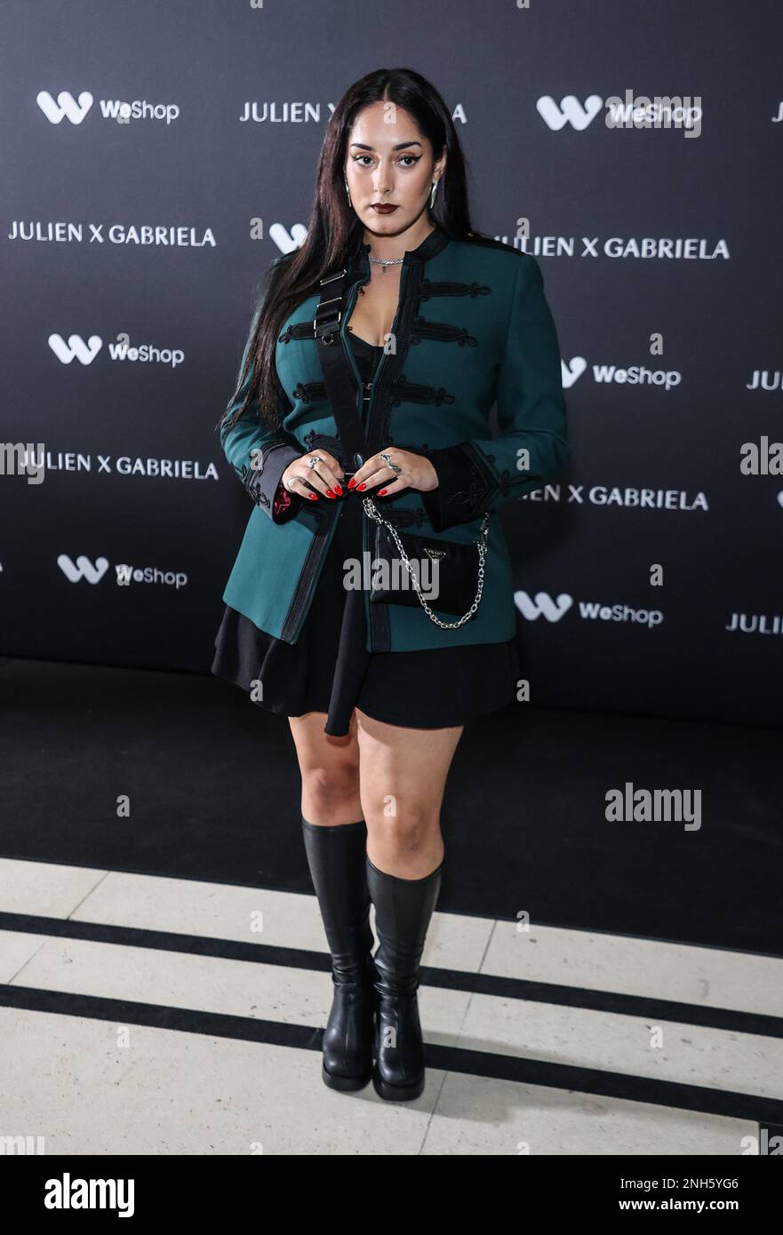 London, UK. 19th Feb, 2023. Miraa May attends the Julien Macdonald x