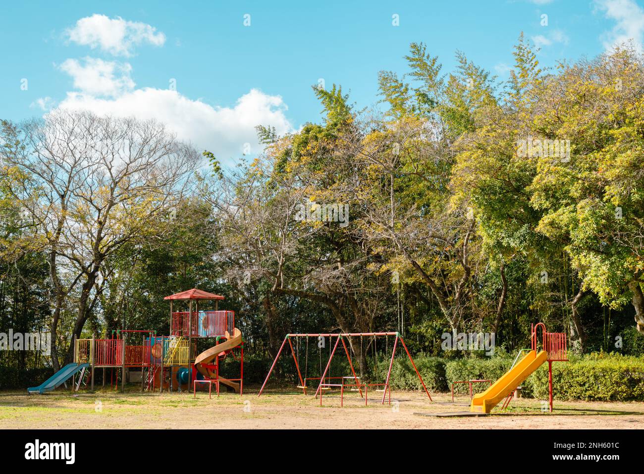 Public park colorful children playground in Japan Stock Photo Alamy
