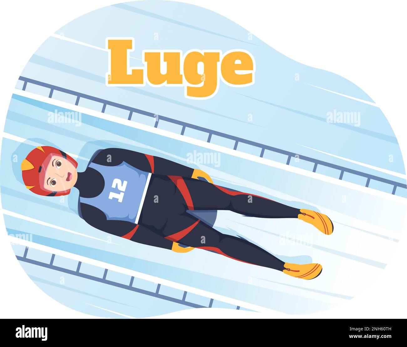 https://c8.alamy.com/comp/2NH60TH/luge-sled-race-athlete-winter-sport-illustration-with-riding-a-sledding-ice-and-bobsleigh-in-flat-cartoon-hand-drawn-for-landing-page-templates-2NH60TH.jpg