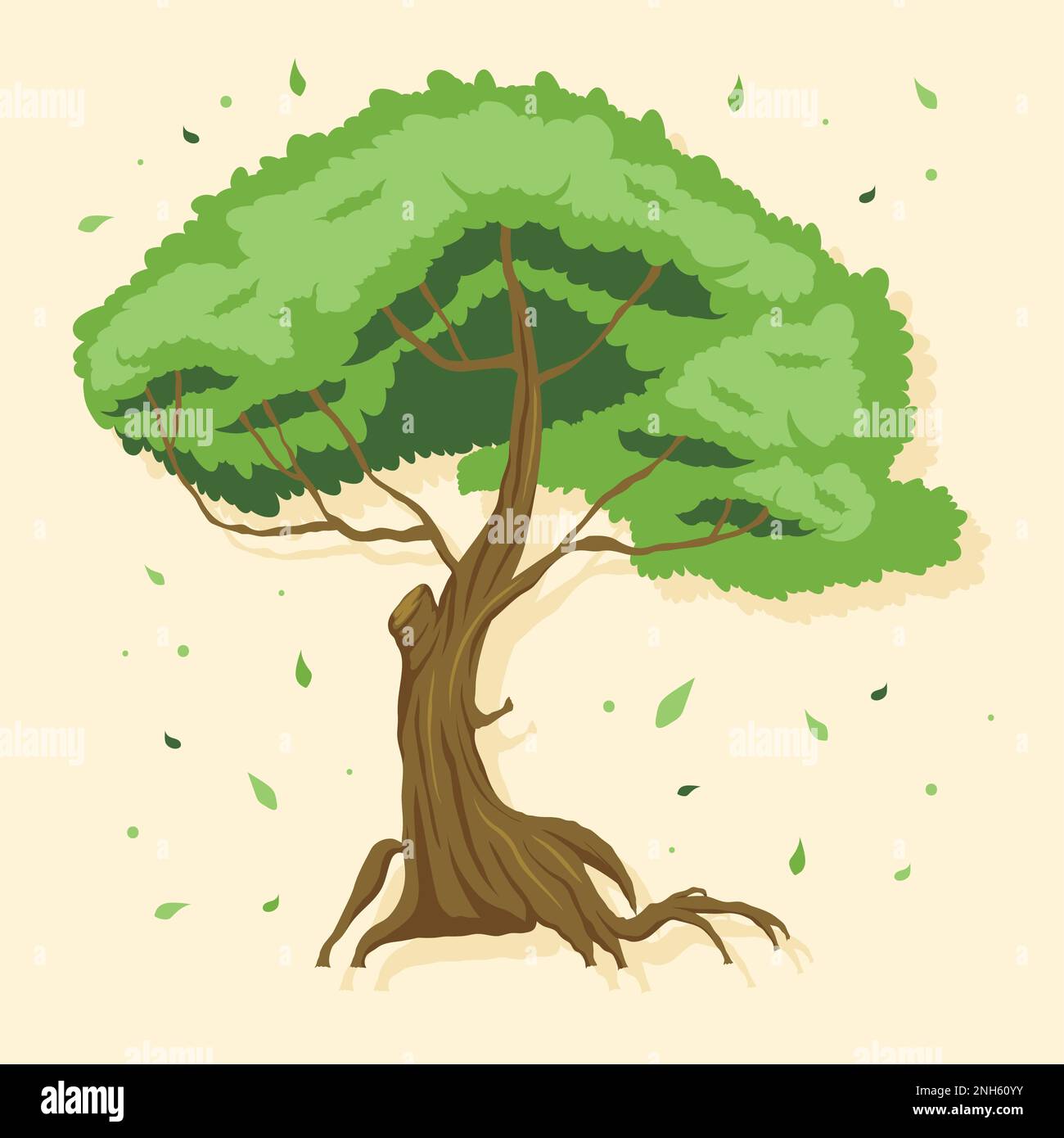 green tree plant forest icon Stock Vector Image & Art - Alamy