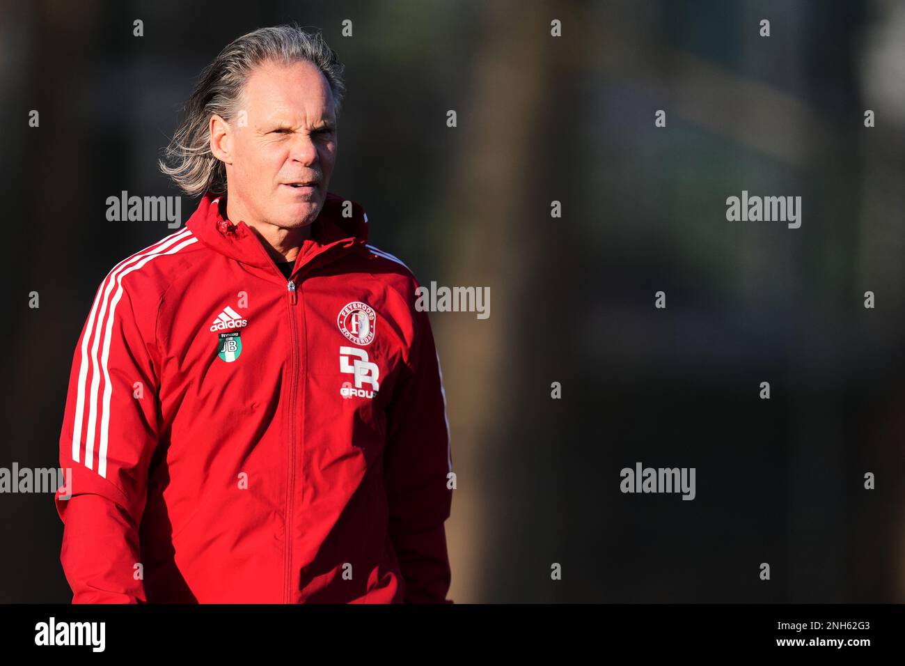 Rotterdam - (l-r) Goalkeeper coach John Bos of Feyenoord V1 during the training session  at Nieuw Varkenoord on 13 February 2023 in Rotterdam, The Net Stock Photo