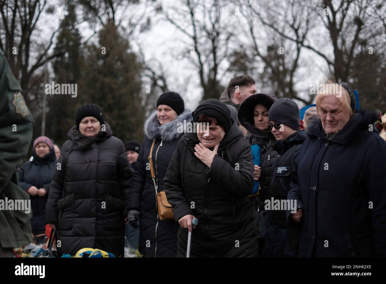 A funeral is held for 43-year-old Ruslan Zastavniy who was killed ...