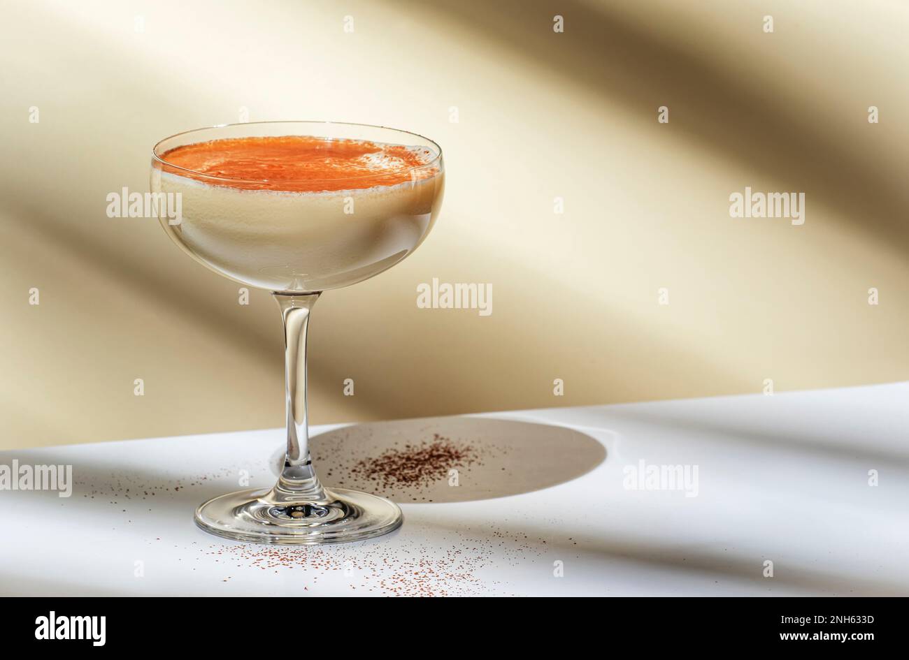 Brandy alexander alcoholic cocktail drink with cognac, cocoa liquor ...