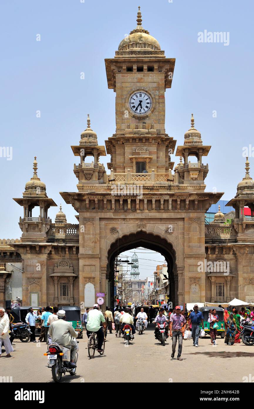 City entrance gate known as Nehru gate at Morbi state Gujarat India Stock Photo