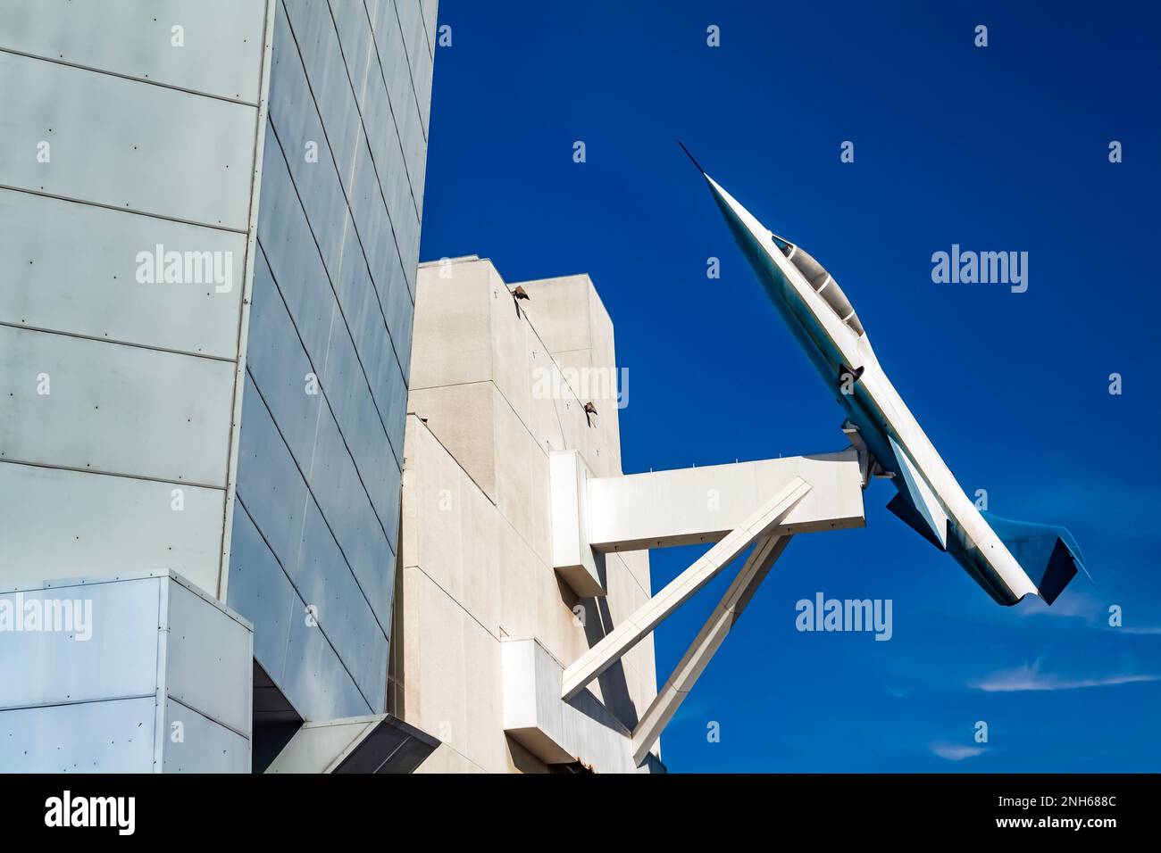 F-104 Starfighter at Exposition Park, Los Angeles Stock Photo