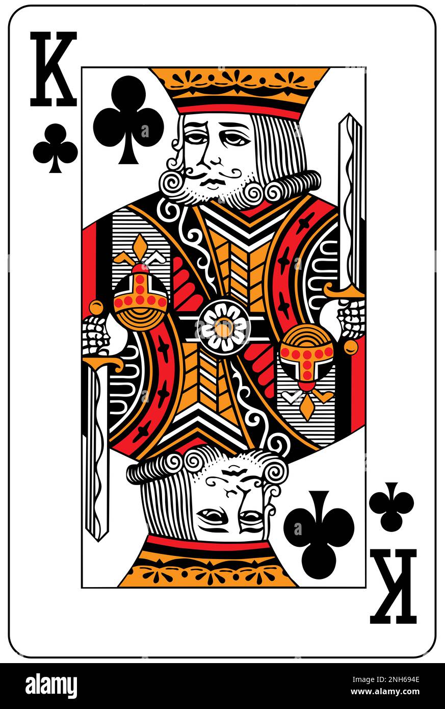 King of Clubs playing card Stock Photo Alamy