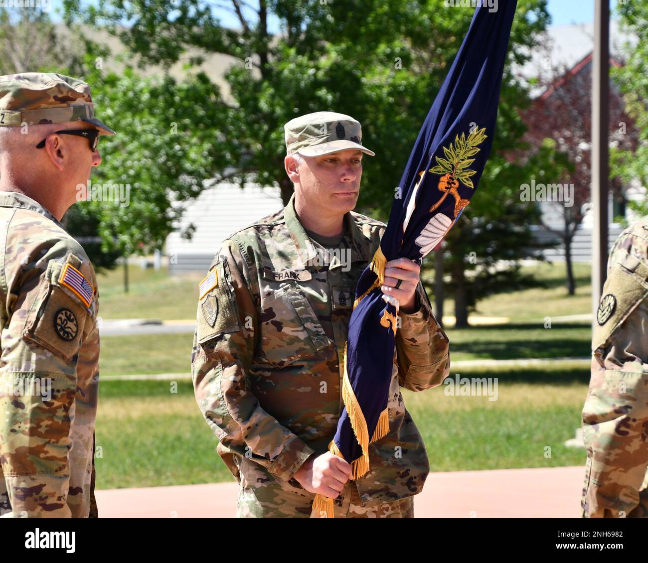 Command Sgt. Maj. Frederick Haerter relinquished responsibility of the ...