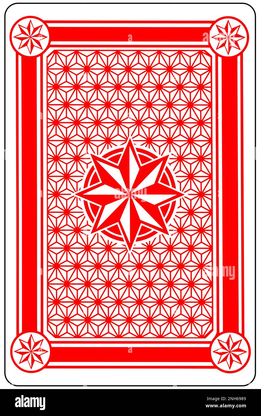 Back of a playing card Stock Photo Alamy