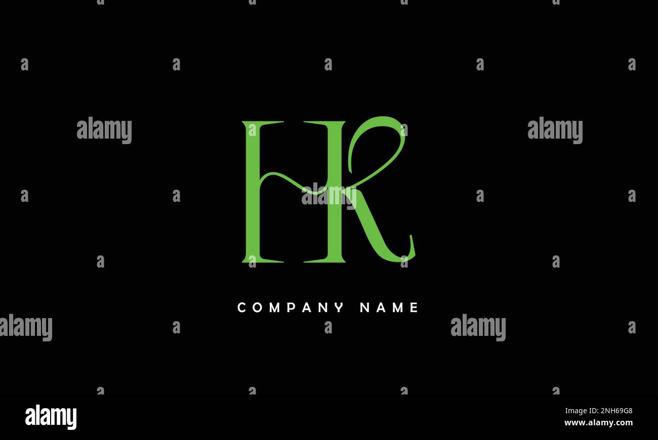 KH, HK Abstract Letters Logo Monogram Stock Vector