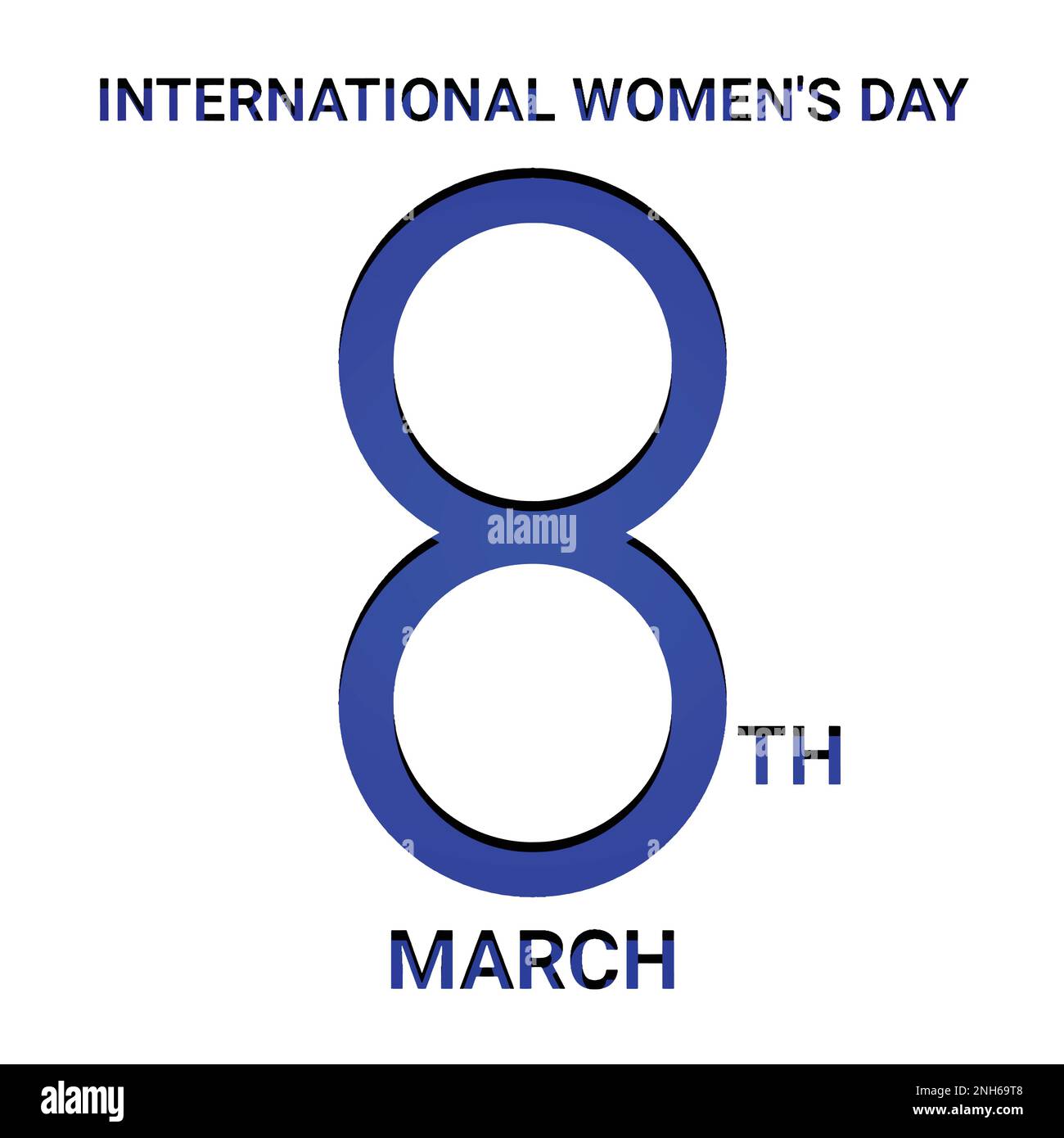 International Women's Day. March 8. Important date. Vector illustration