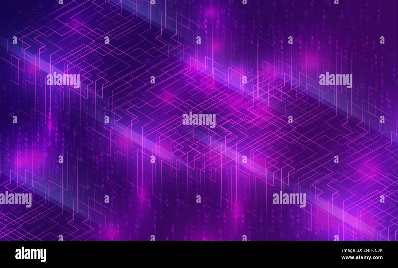 Big data waterfall or cascade, digital binary code data flow analysis ...