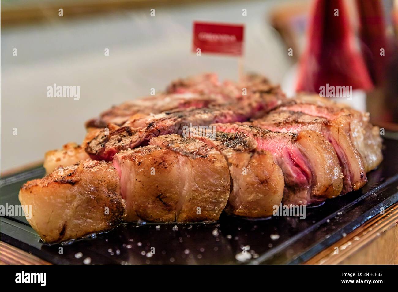 Classic Seared Dry Aged T bone Florentine Steak From A Chianina Cow 