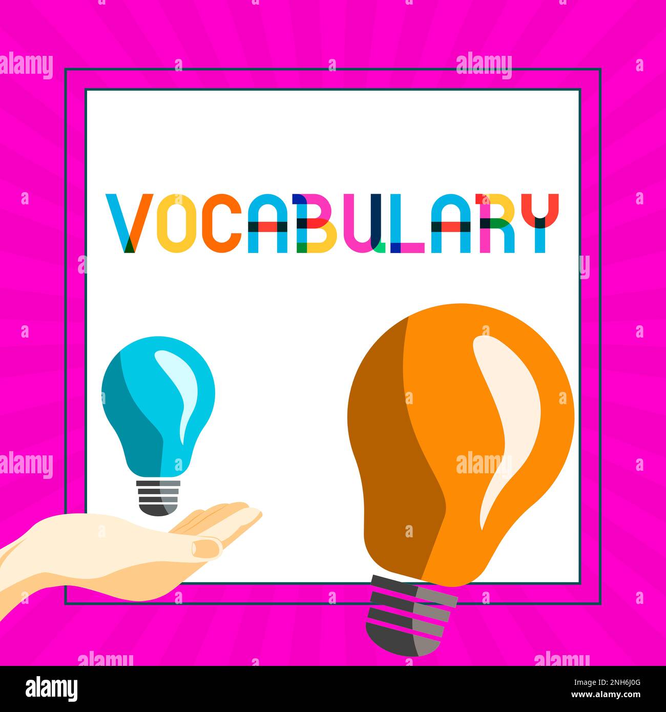Hand writing sign Vocabulary. Business showcase collection of words and