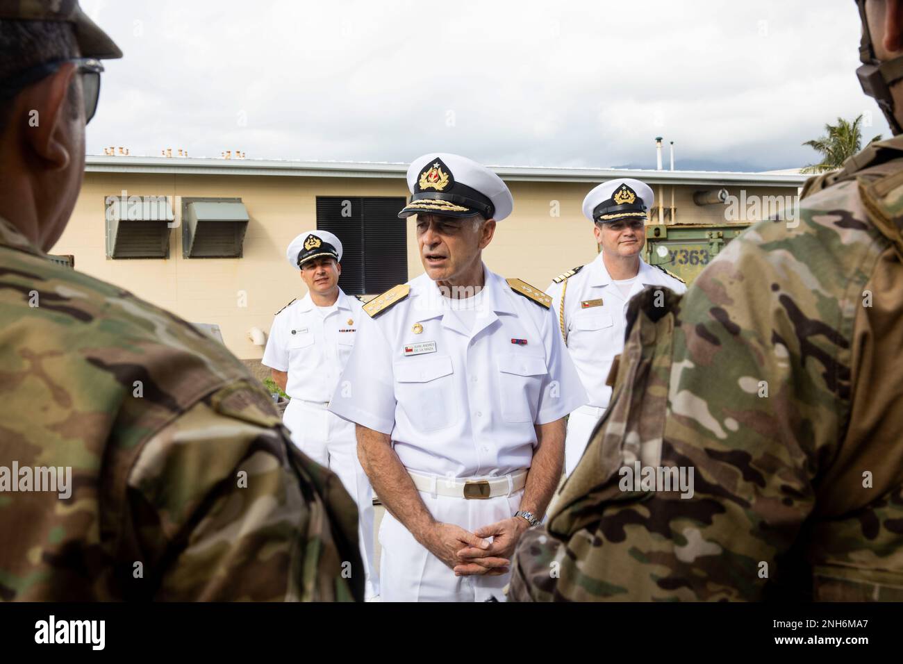 Commander in chief of the chilean navy hires stock photography and