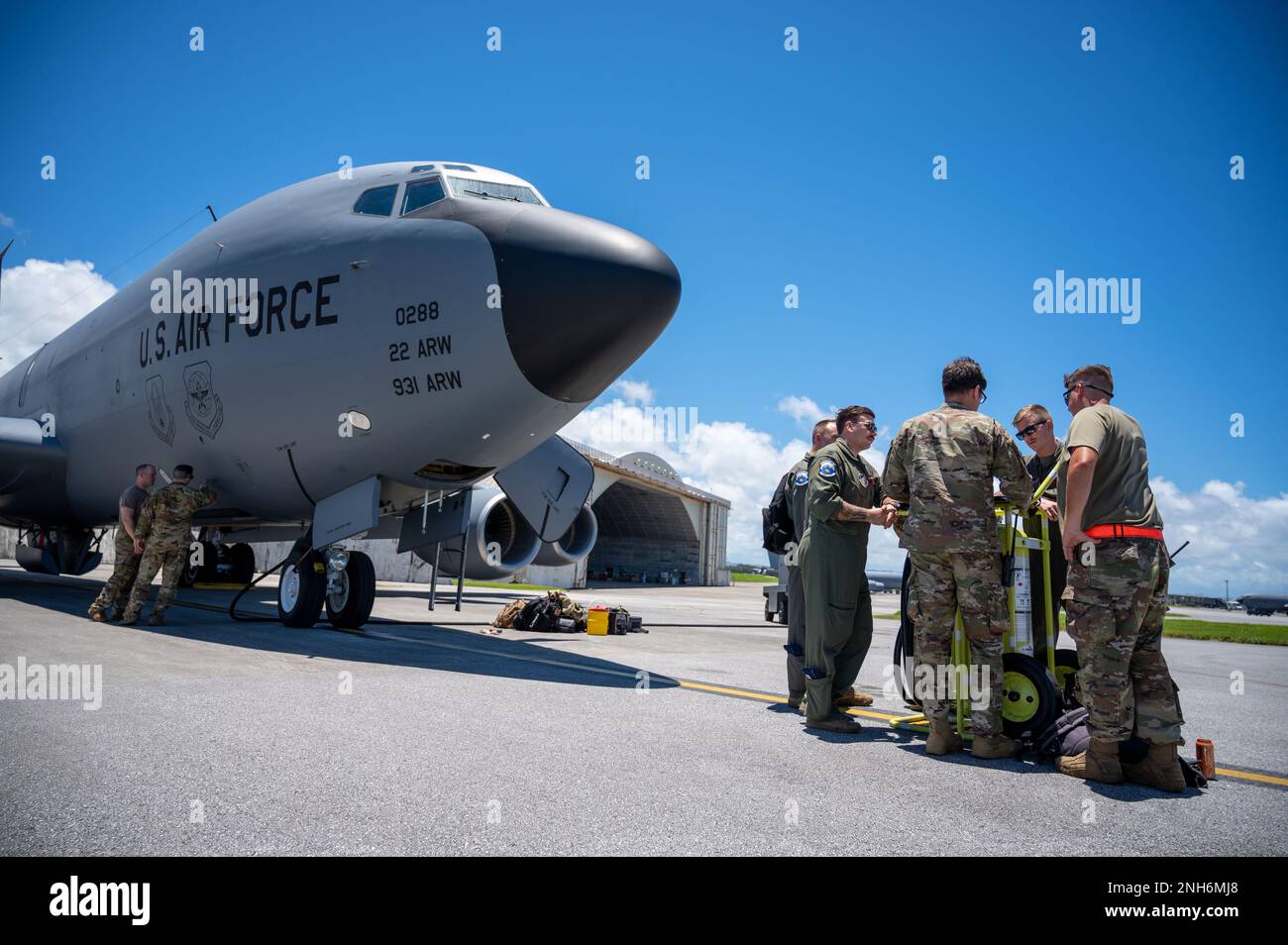 Airmen assigned to the 909th Aircraft Maintenance Unit and 909th Air ...