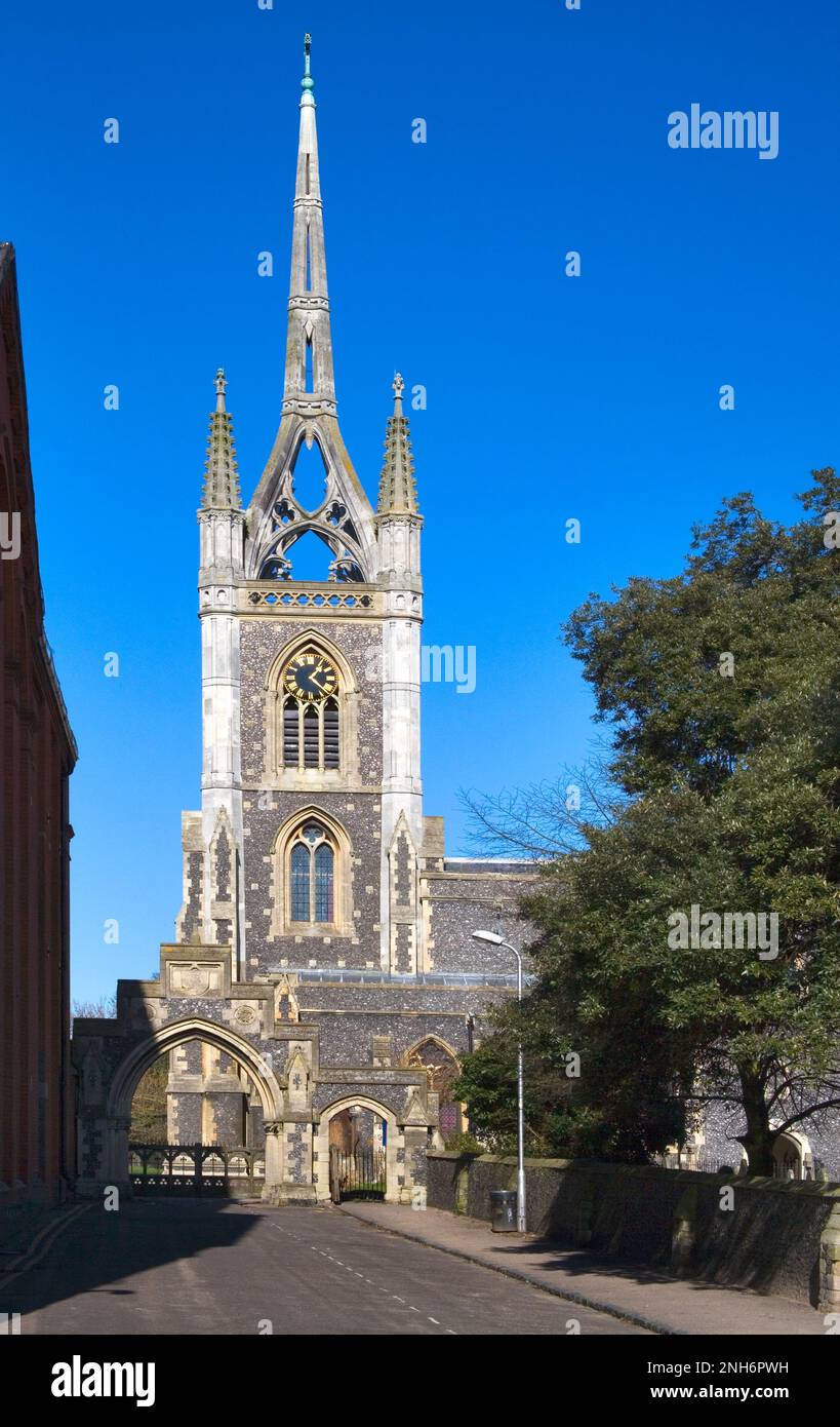st mary of charity parish church in Faversham in north Kent Stock Photo