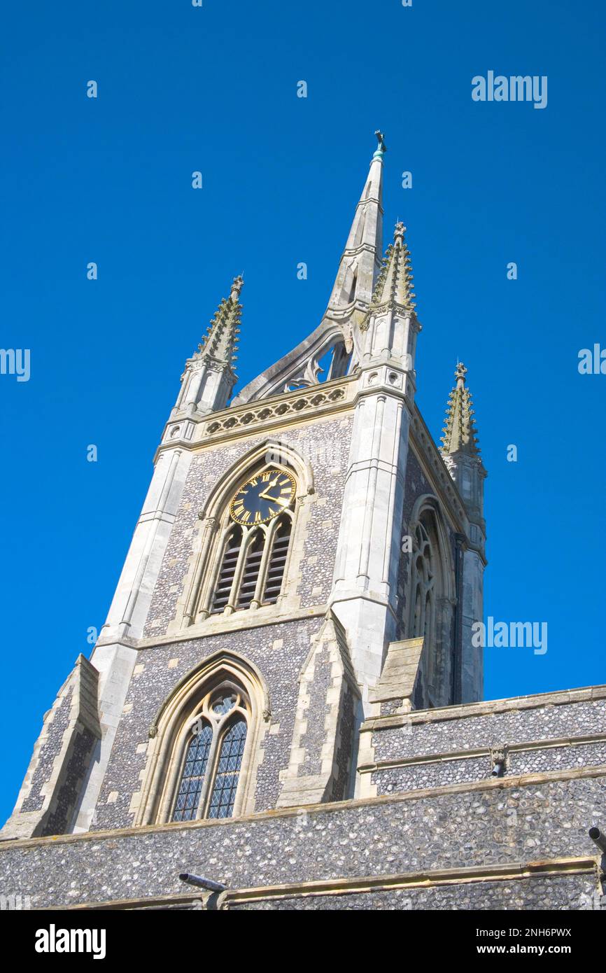 st mary of charity parish church in Faversham in north Kent Stock Photo