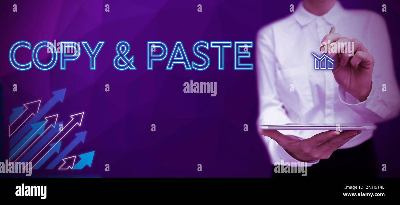 Conceptual display Copy Paste. Word for an imitation, transcript, or ...