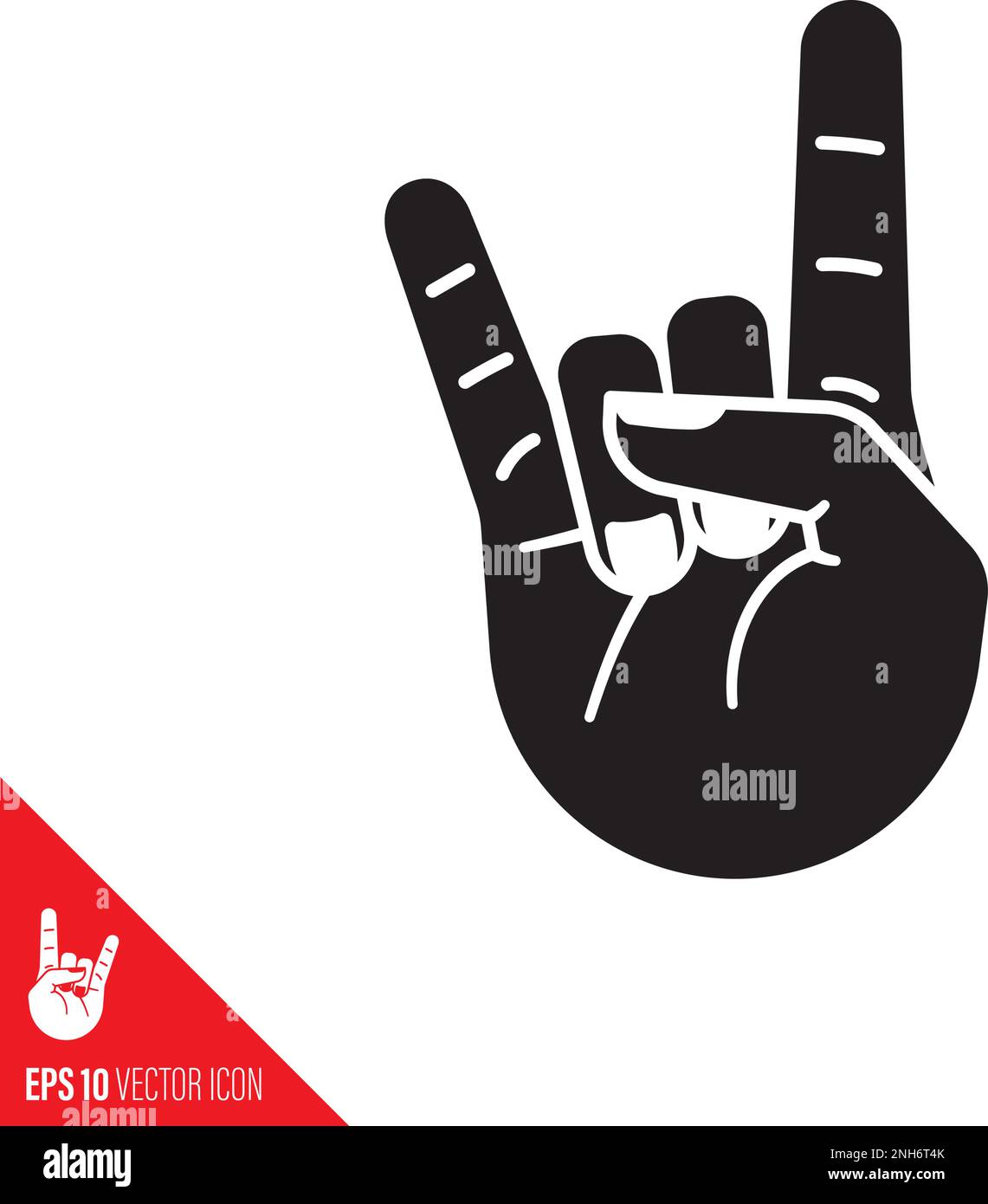 Sign of the horns Stock Vector Images Alamy