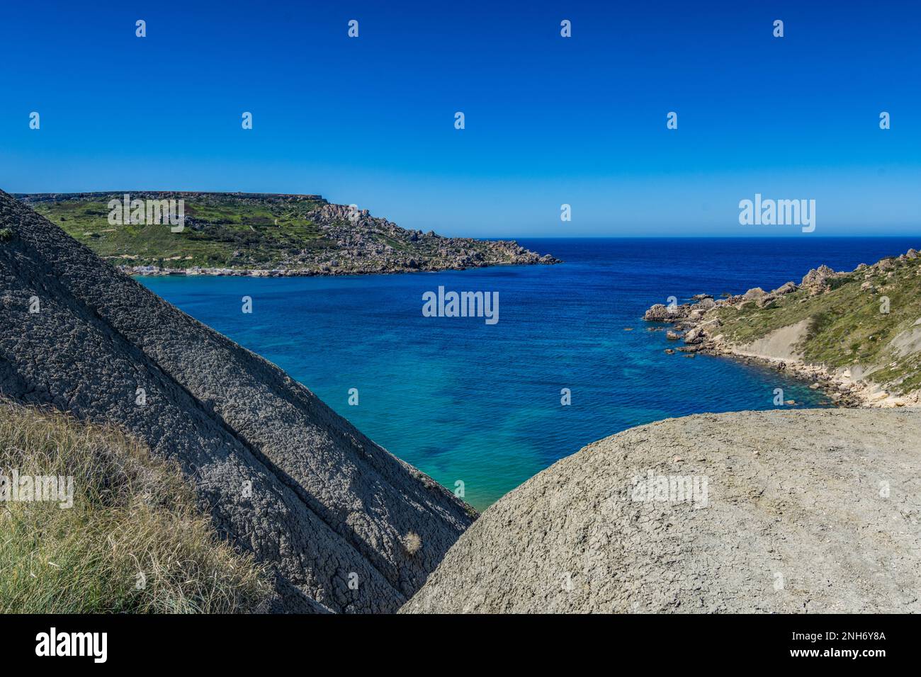 Qarraba Bay beach, Malta Stock Photo