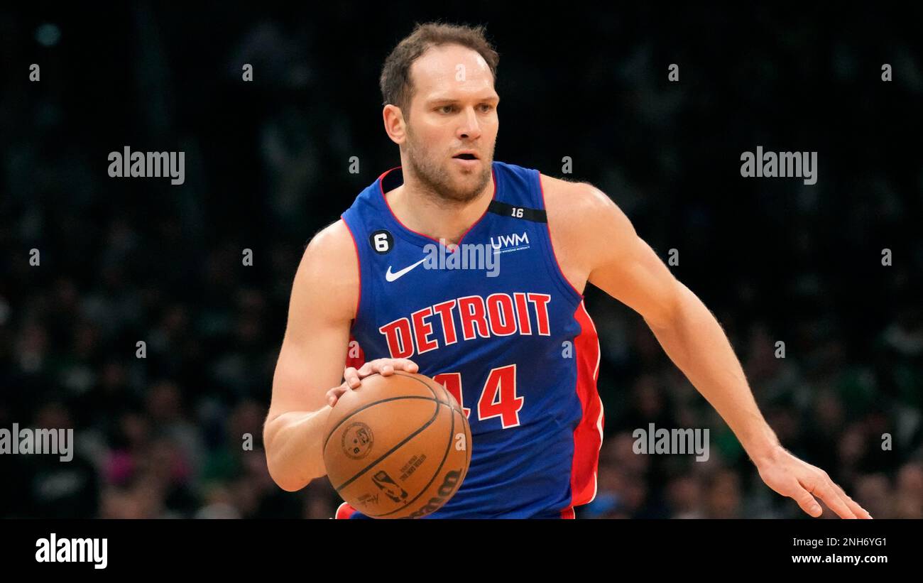 Detroit Pistons forward Bojan Bogdanovic (44) during an NBA basketball