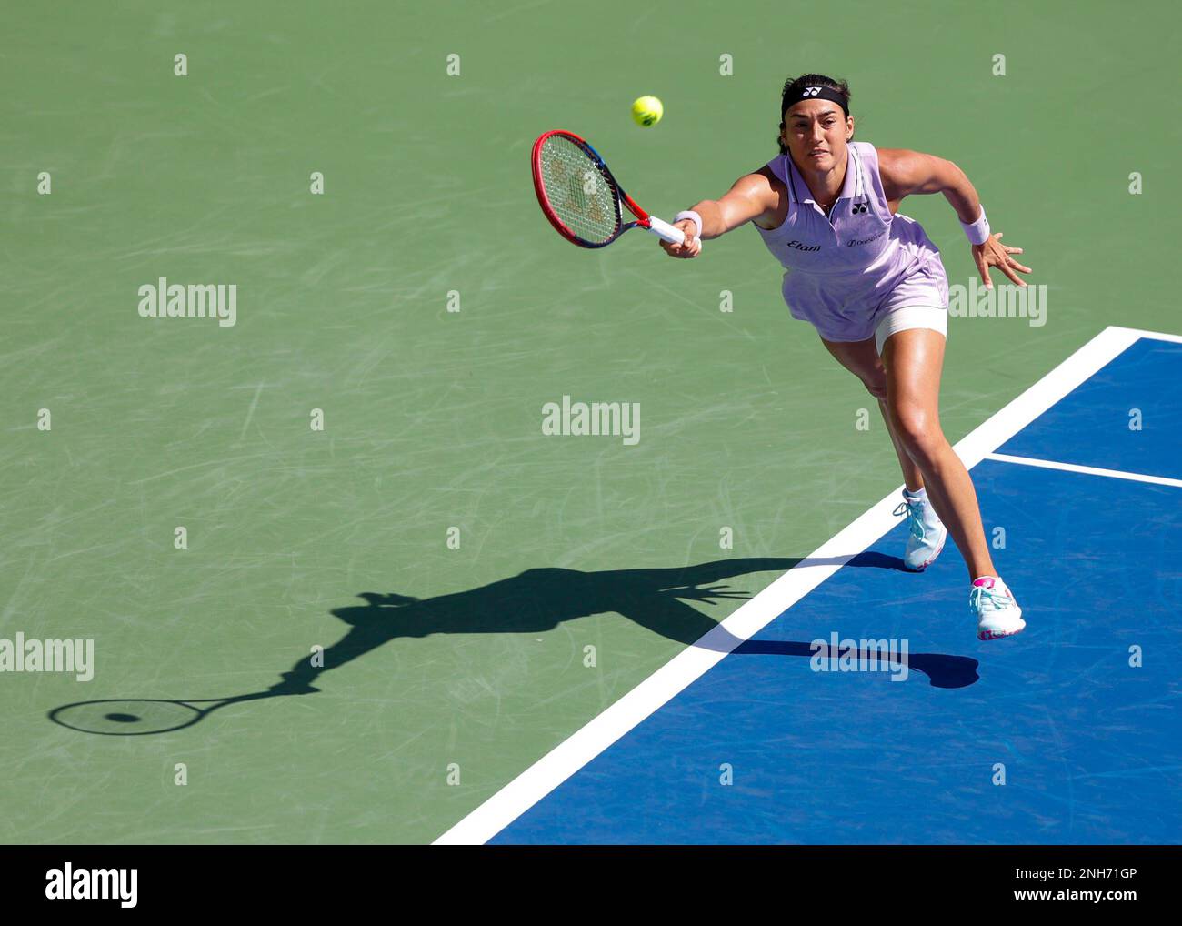 Dubai, UAE, 21st. Feb, 2023. French tennis player Caroline Garcia in