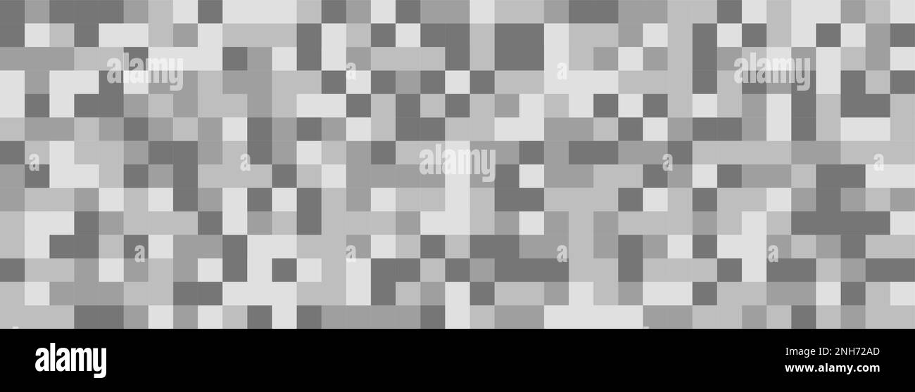Digital camouflage in gray tones. Seamless vector pattern. Pixel grid ...