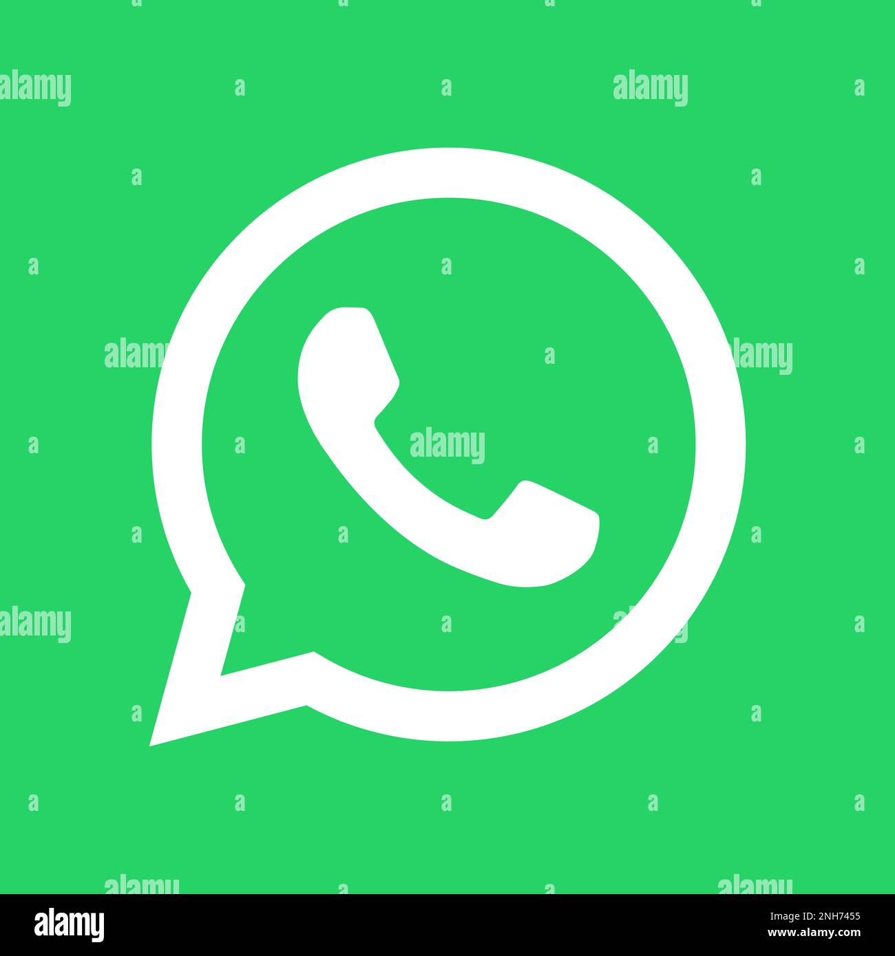 WattsApp instant messaging app icon. Square shape vector illustration. Stock Vector