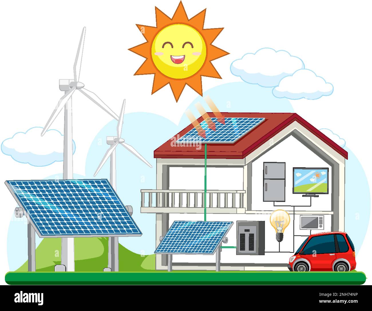 Green energy vector concept illustration Stock Vector Image & Art - Alamy