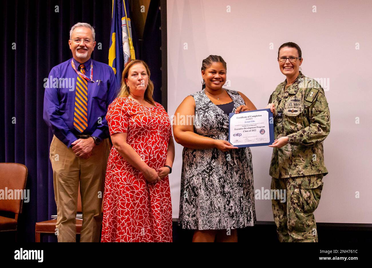 Shipyard Graduation Jernai Ellis (Code 2340) was recognized for his efforts as part of the ...
