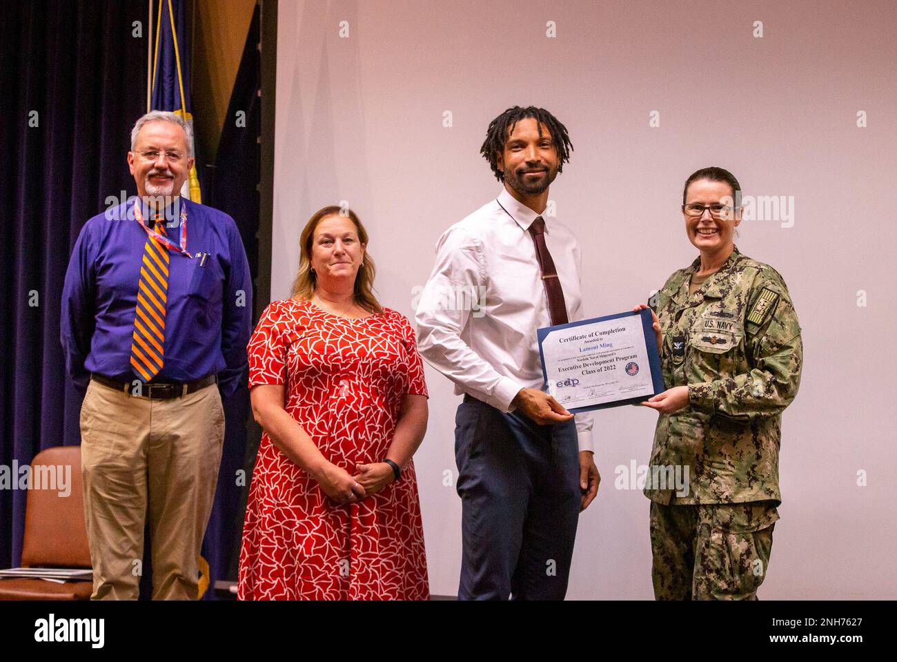 Shipyard Graduation Lamont Ming (Code 300N) was recognized for his efforts as part of the ...