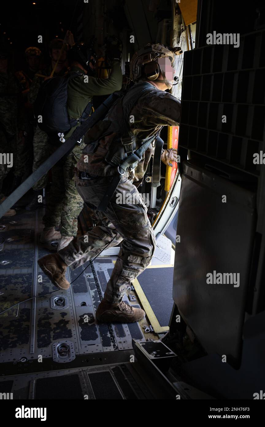 A loadmaster assigned to the 352d Special Operations Wing prepares a U ...