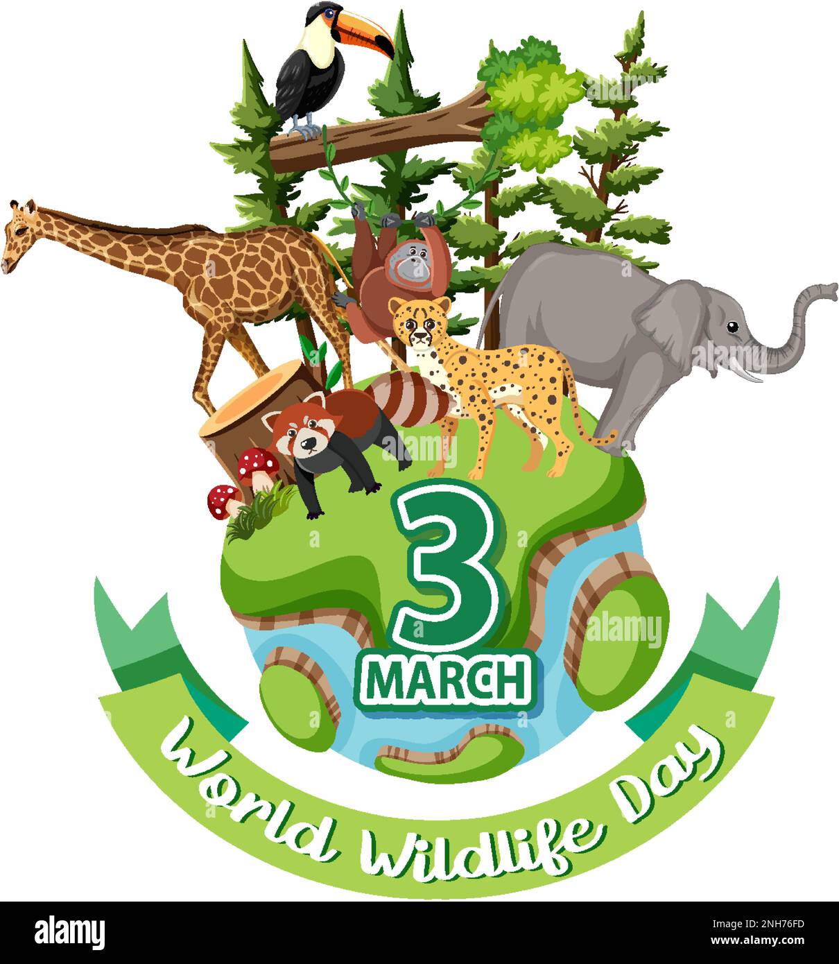 World Wildlife Day Banner illustration Stock Vector Image & Art Alamy