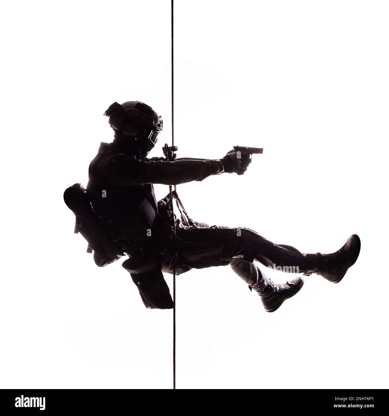 https://c8.alamy.com/comp/2NH76P1/silhouette-of-police-officer-in-tactical-gear-descending-from-a-height-rope-exercises-with-weapons-tactical-rappelling-anti-terror-or-counter-terrorism-operation-in-darkness-in-rappelling-harness-white-background-2NH76P1.jpg