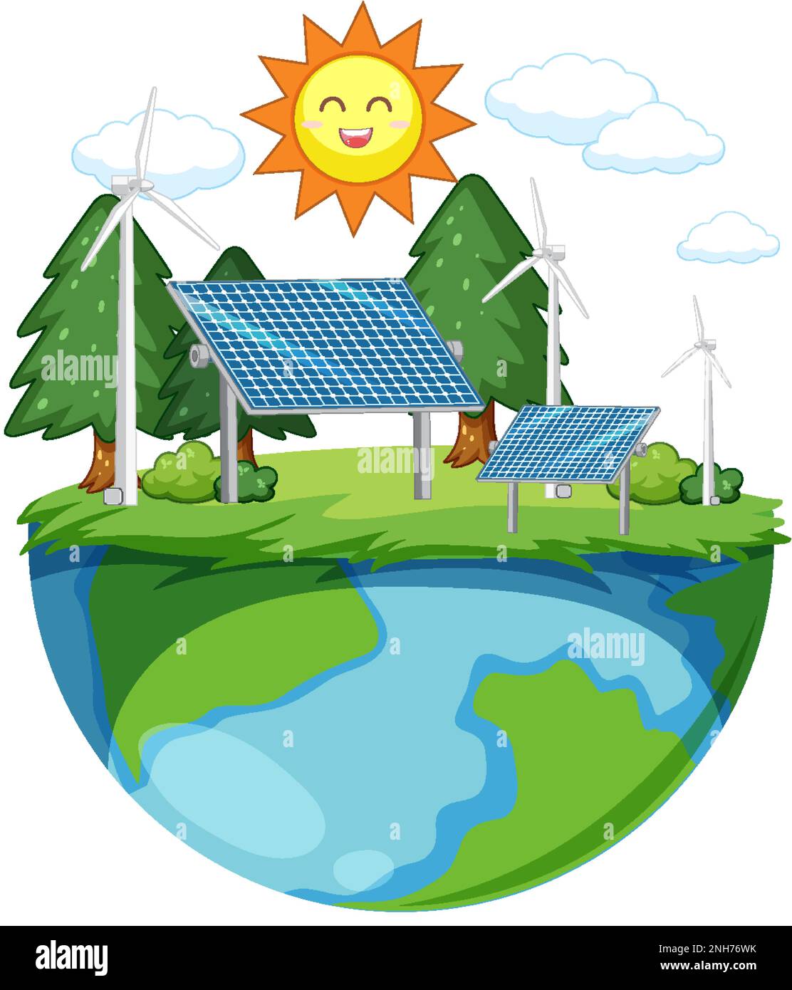 Green energy vector concept illustration Stock Vector Image & Art Alamy