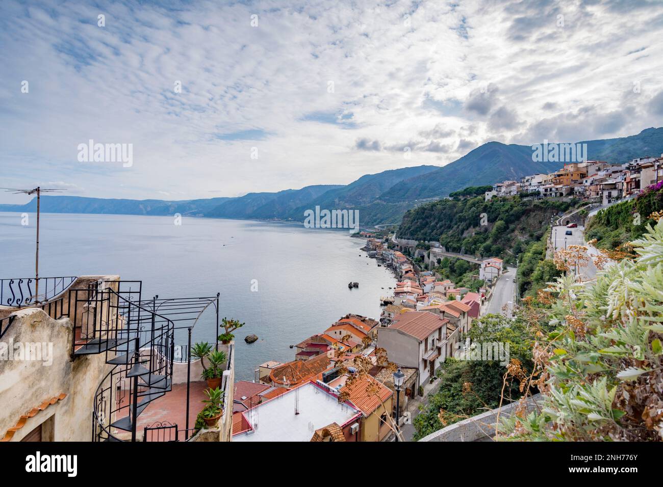 The characteristic small fishing hamlet of Chianalea, Calabria Stock Photo