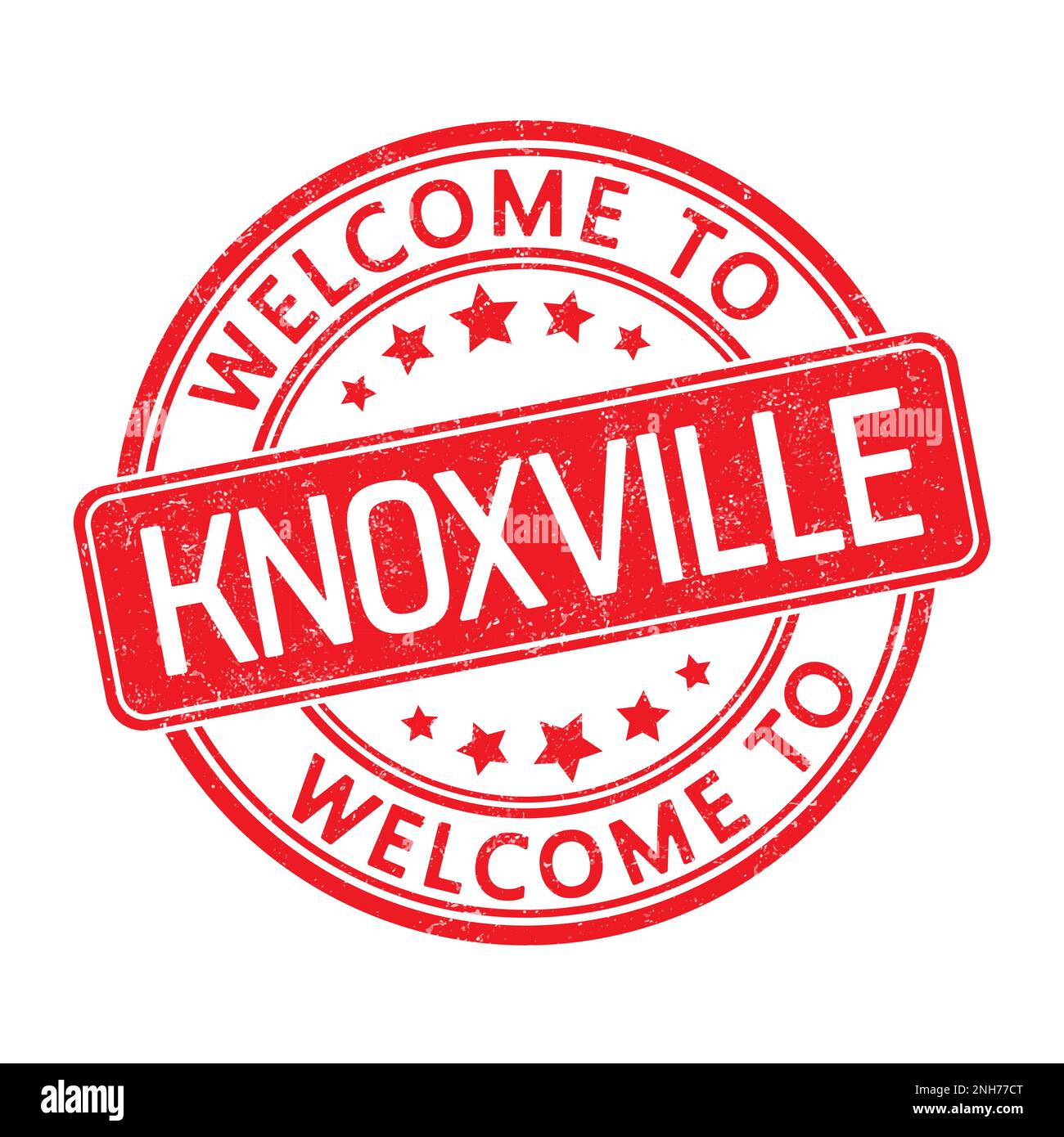 to KNOXVILLE. Impression of a round stamp with a scuff. Flat