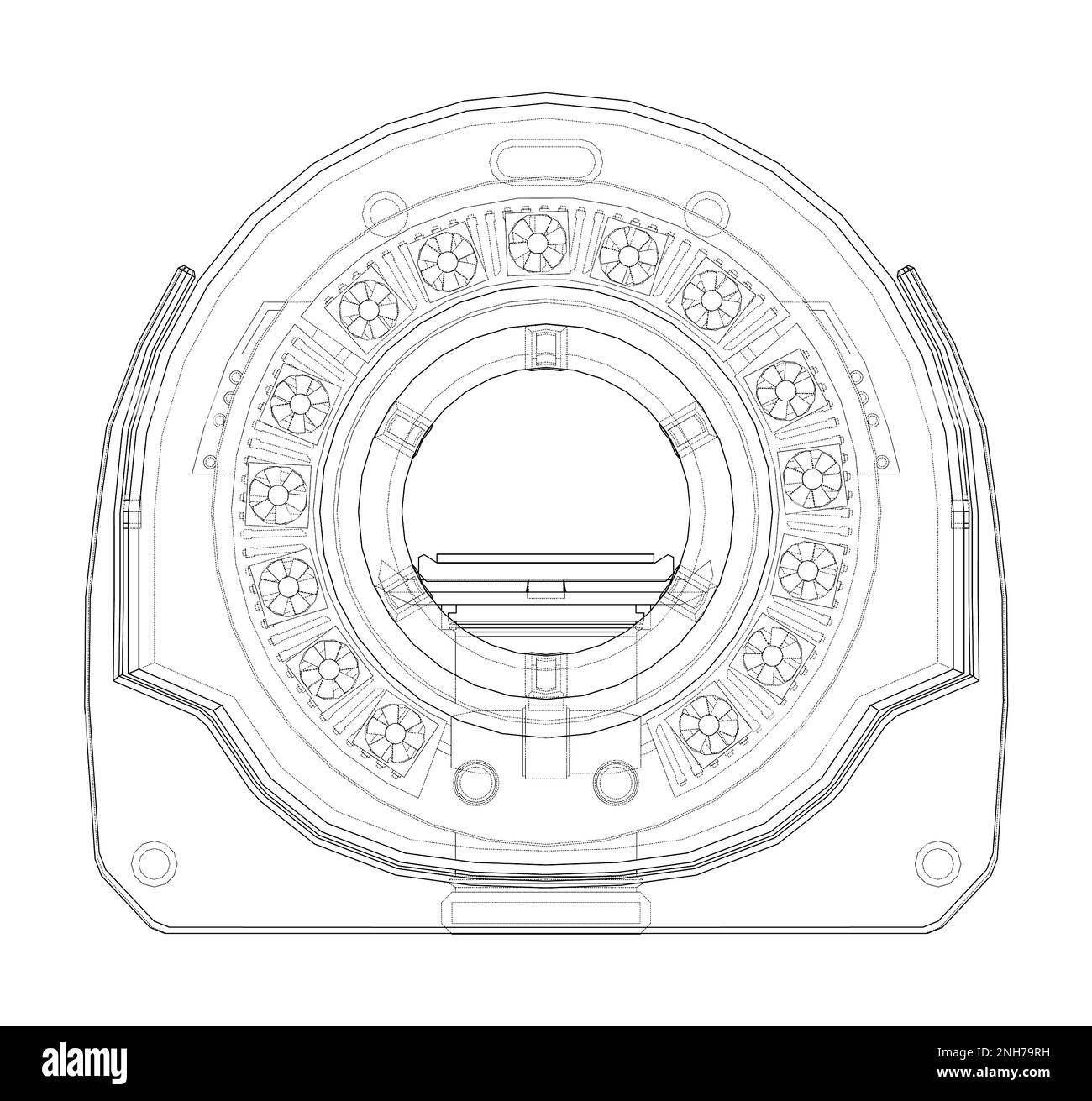 CT scanner, MRI machine Stock Photo