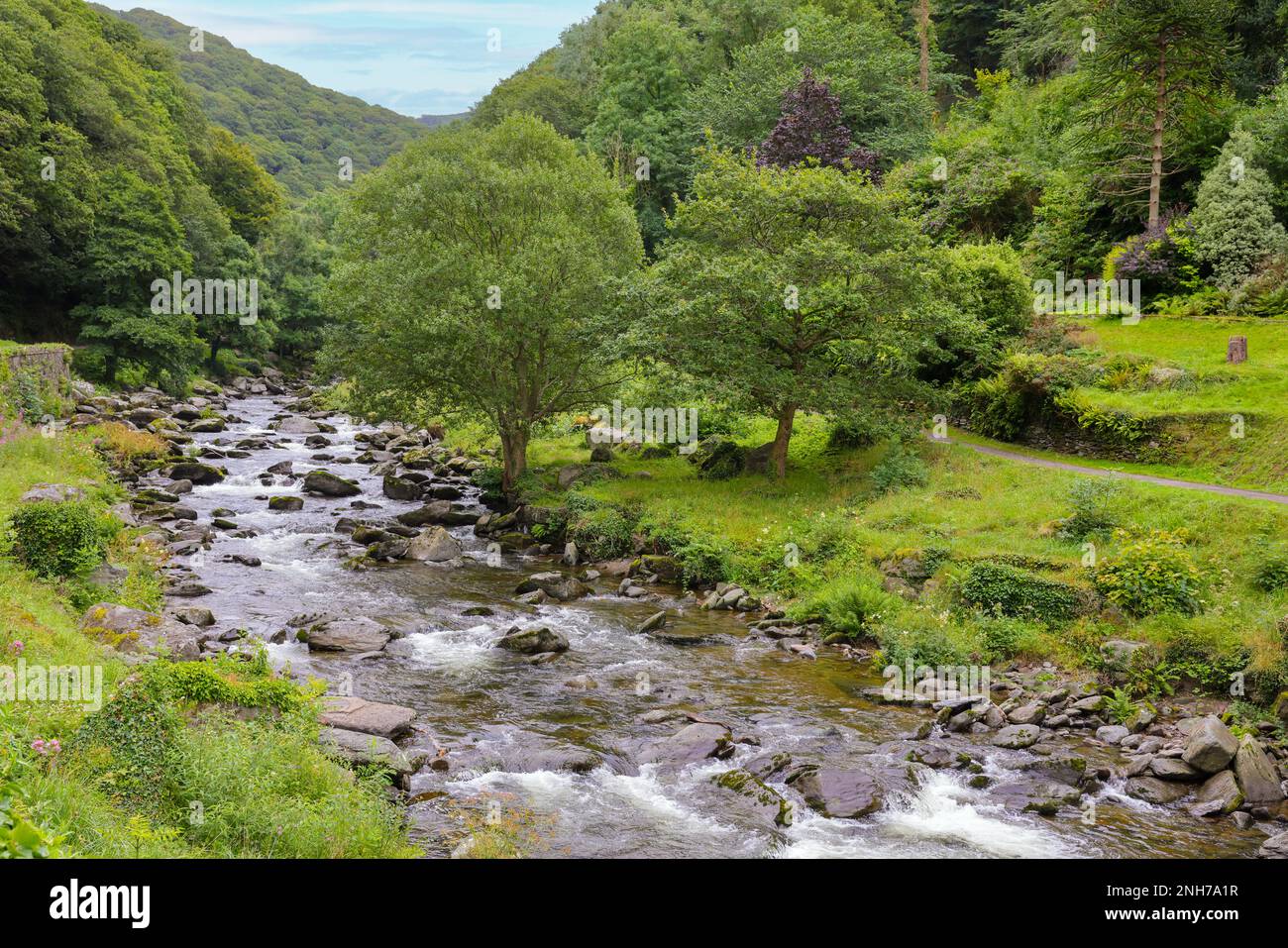 East Lyn River Valley Stock Photo - Alamy