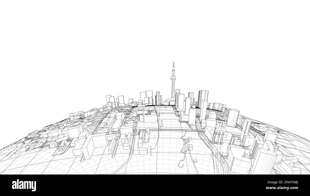 3d city sphere Stock Photo Alamy