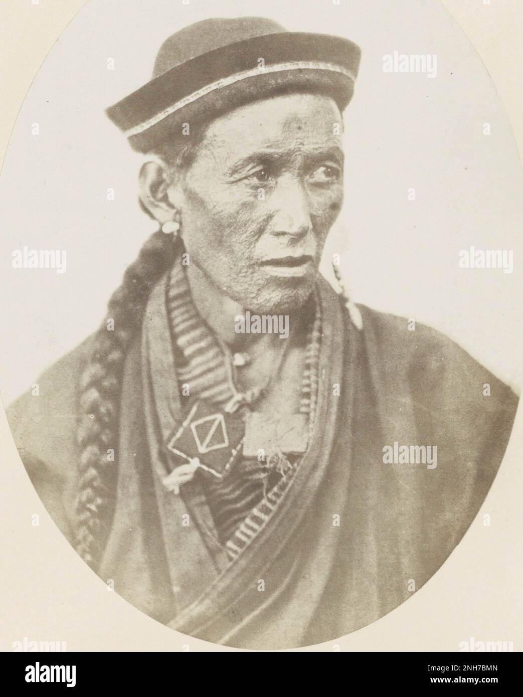 A man from bhutia tribe in 1860s Stock Photo