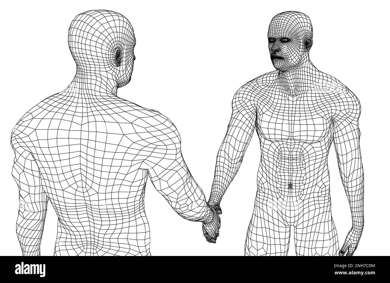 Two men shaking hands Stock Photo Alamy