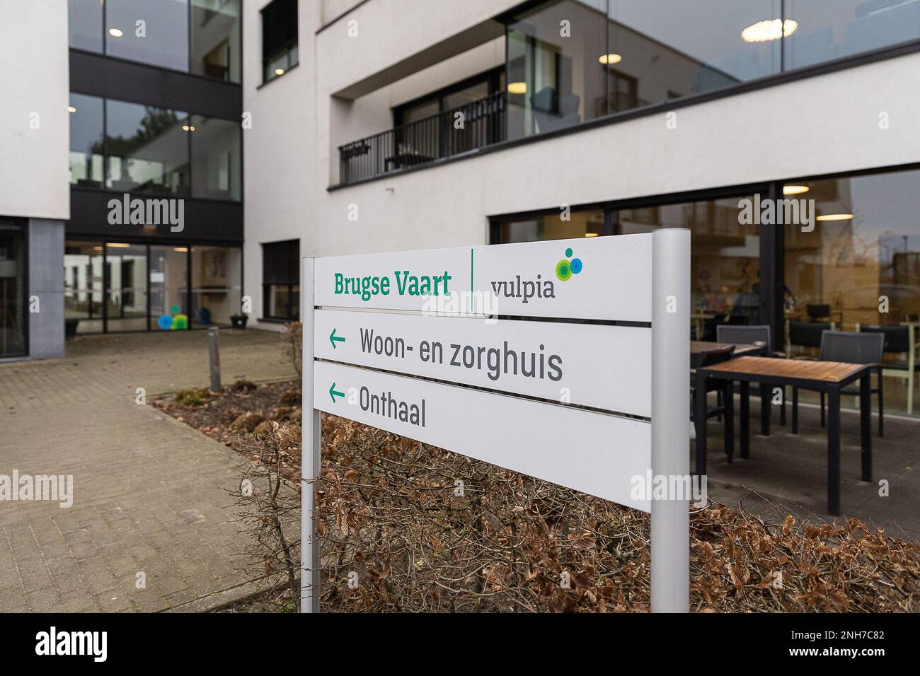 Illustration picture shows the Vulpia elderly care center in Mariakerke, Gent on Tuesday 21 February 2023. BELGA PHOTO JAMES ARTHUR GEKIERE Stock Photo