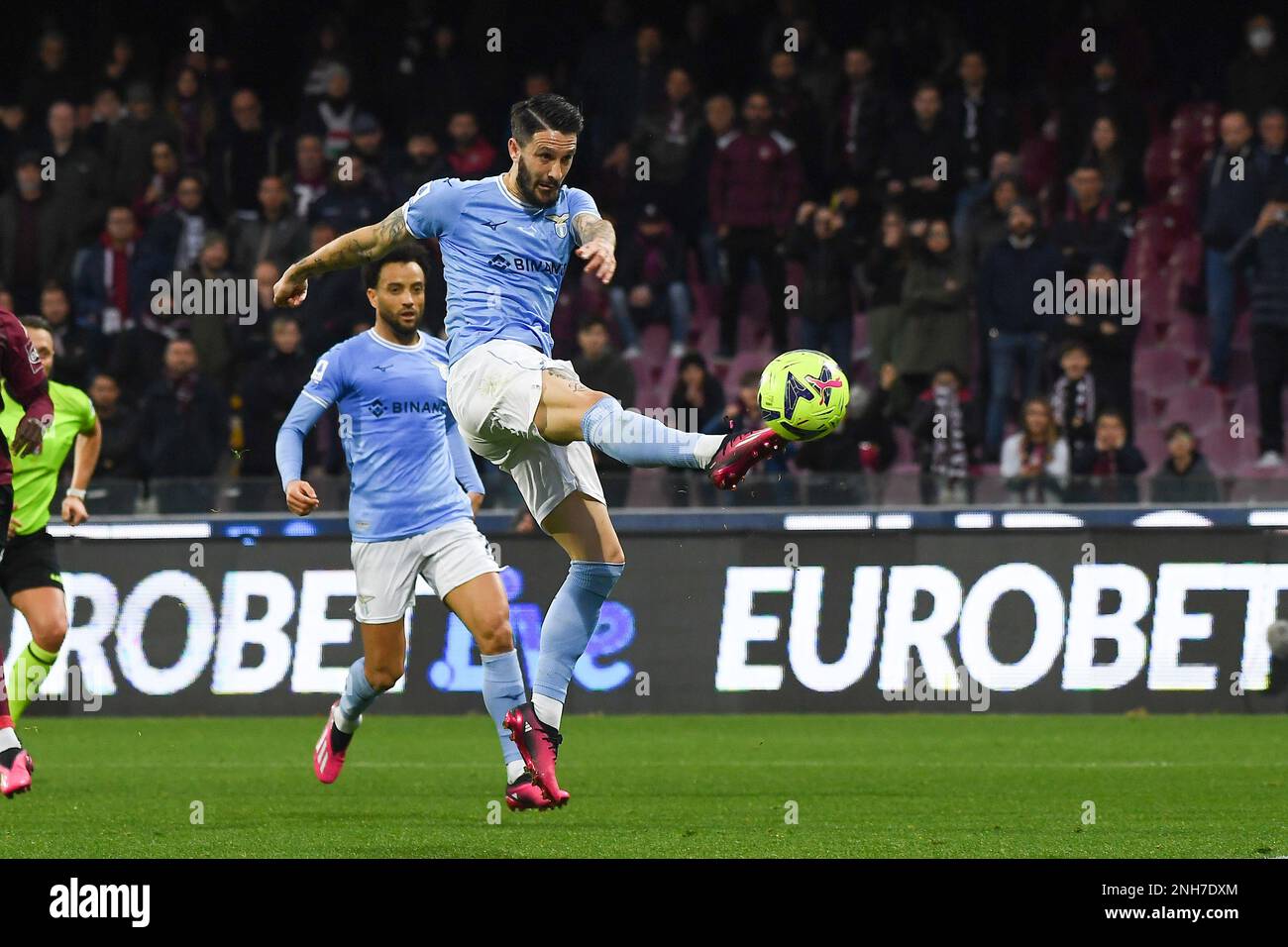SALERNO, ITALY - FEBRUARY, 19: Luis Alberto of SS Lazio in action during the Serie A match between US Salernitana and SS Lazio at Stadio Arechi, Saler Stock Photo