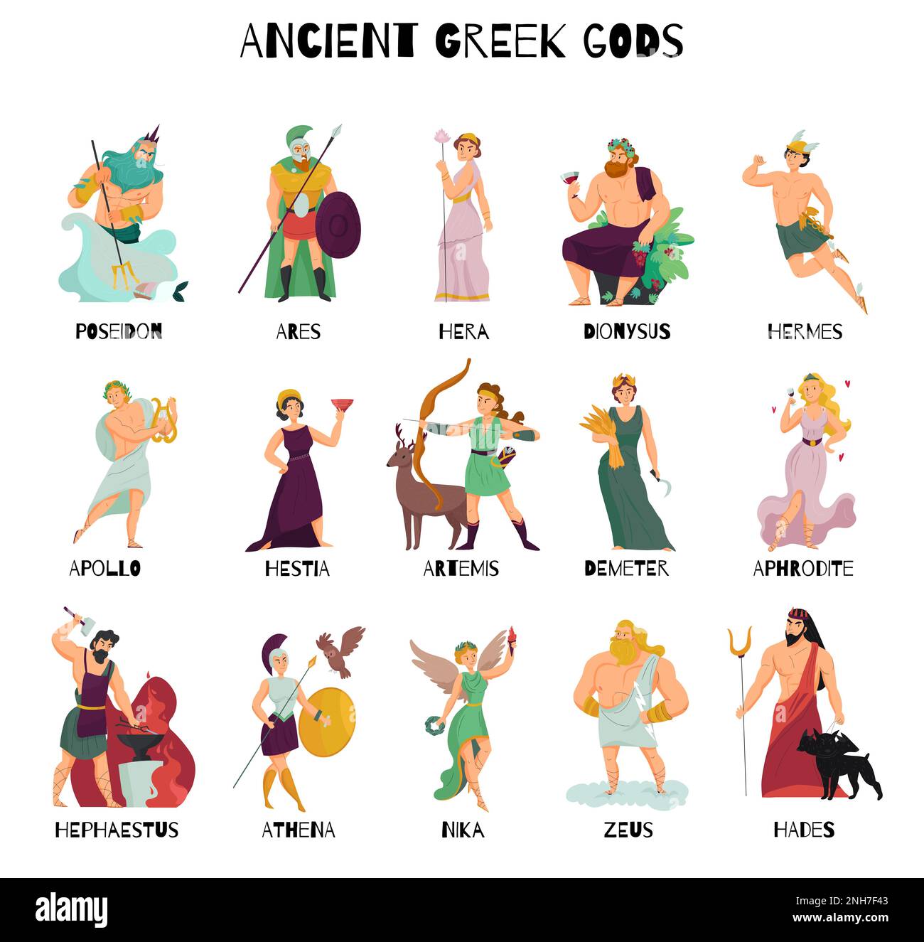 Greek Gods And Goddesses Pictures And Names